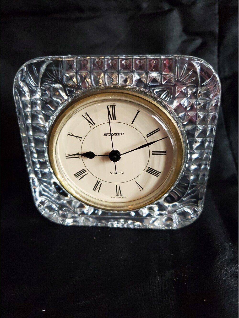 vintage staiger germany crystal quartz clock